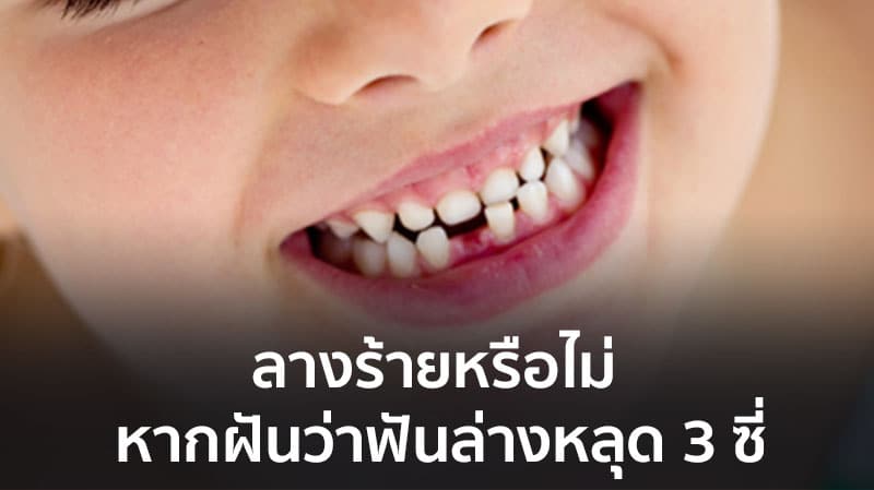 ฝันว่าฟันล่างหลุด ทำนายฝัน